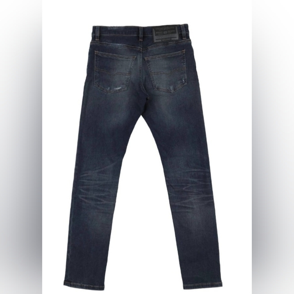 Diesel Industry Boys Size 12 Blue Mid-Rise Denim Logo Jeans - Picture 2 of 8